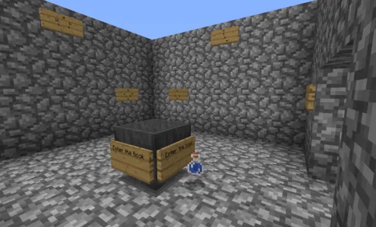 mcpe escape room map screenshot