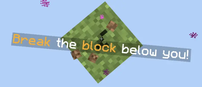 oneblock without chest map screenshot