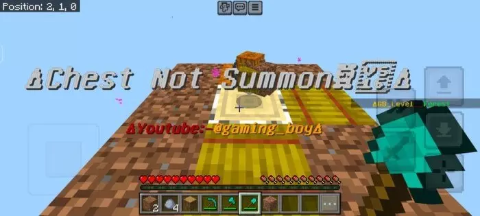 oneblock without chest map screenshot