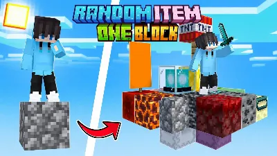 minecraft random item one block map thumbnail