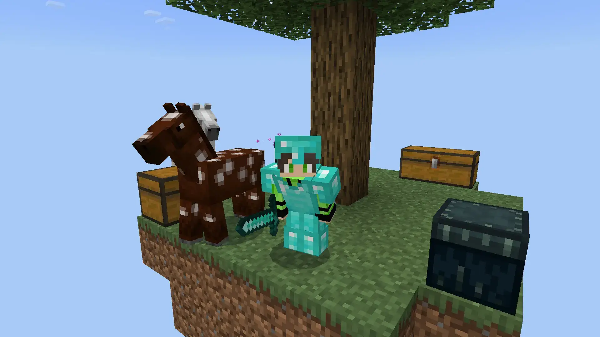 minecraft random item one block map screenshot
