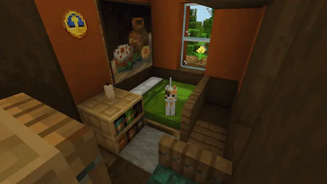 half timbered minecraft house map screenshot