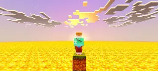 one block in a lava world map screenshot