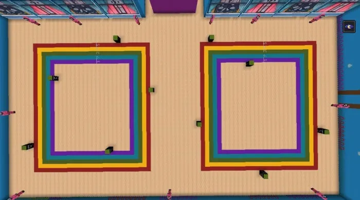 squid game six legged pentathlon recreation map screenshot