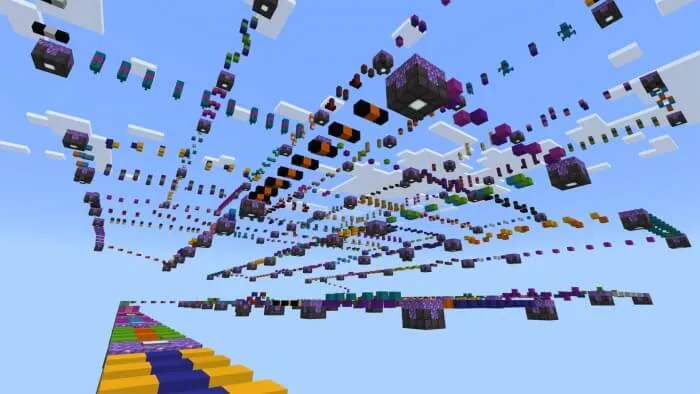 parkour sky obby map screenshot
