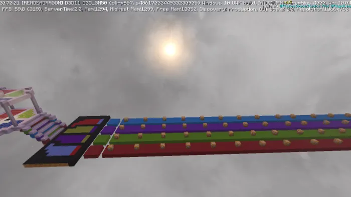 luckyblocks race v2 map screenshot