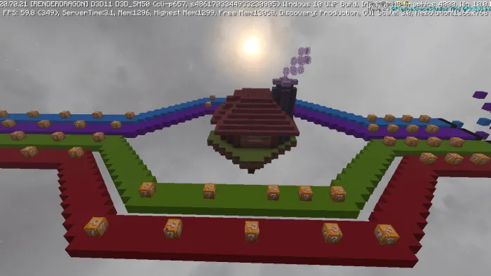 luckyblocks race v2 map screenshot