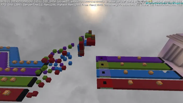 luckyblocks race v2 map screenshot