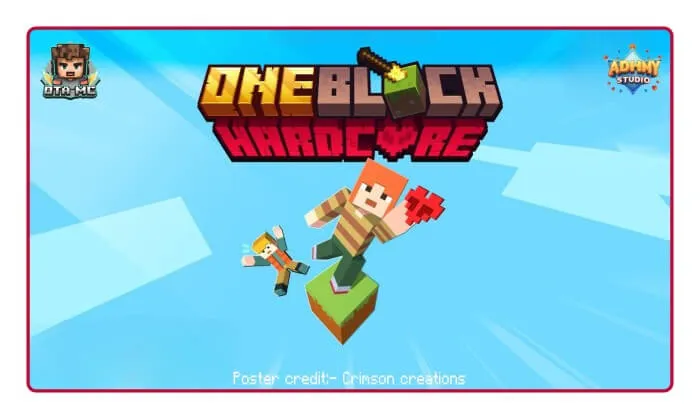 hardcore oneblock for minecraft pe map thumbnail