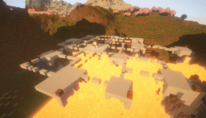 fight or fall into the lava pvp map screenshot
