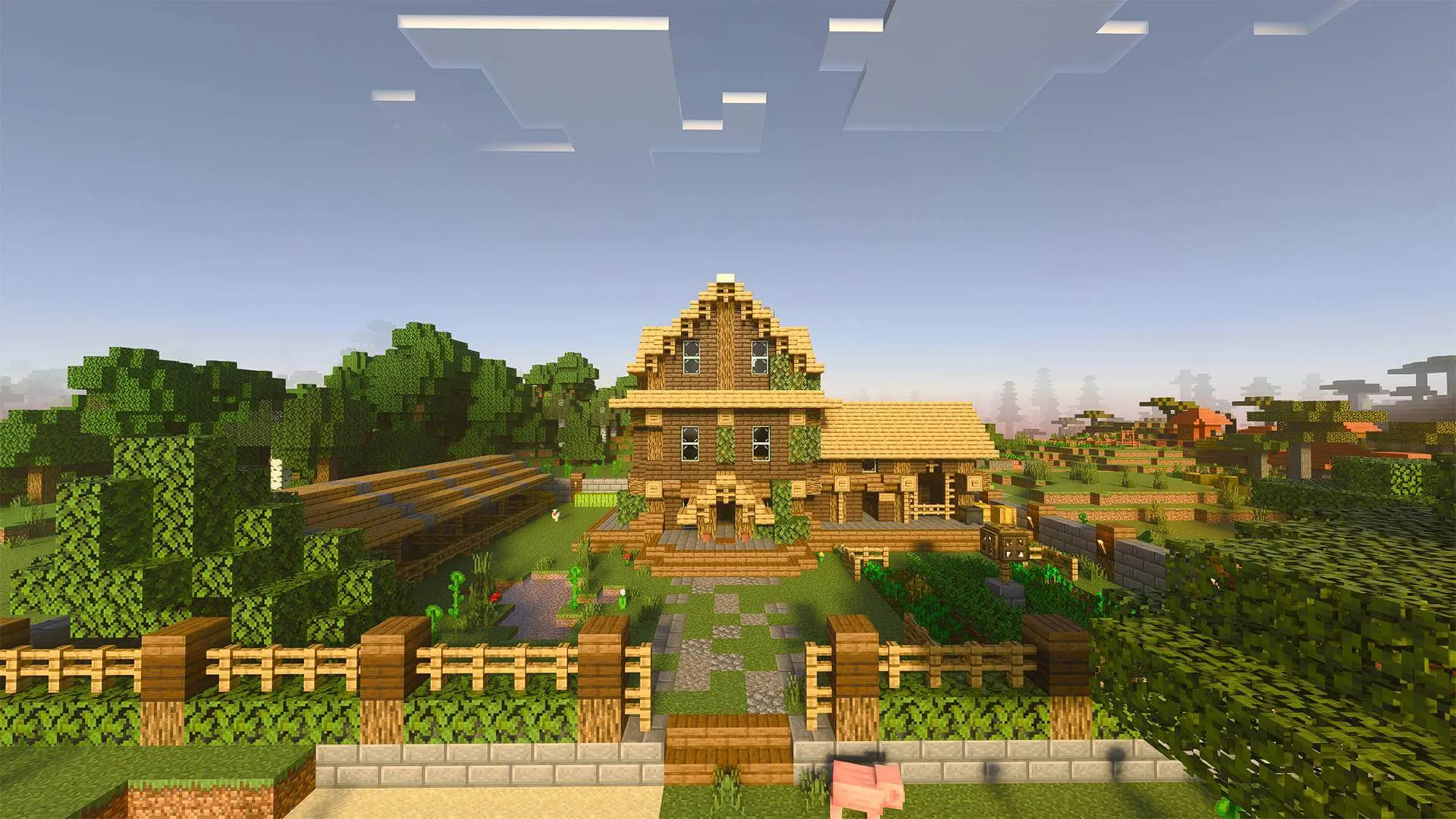 minecraft starter house achievements enabled map screenshot