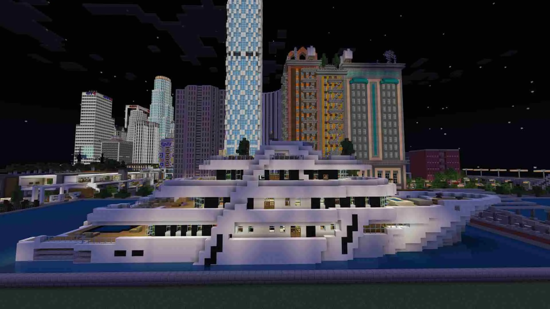 minecraft modern city map screenshot