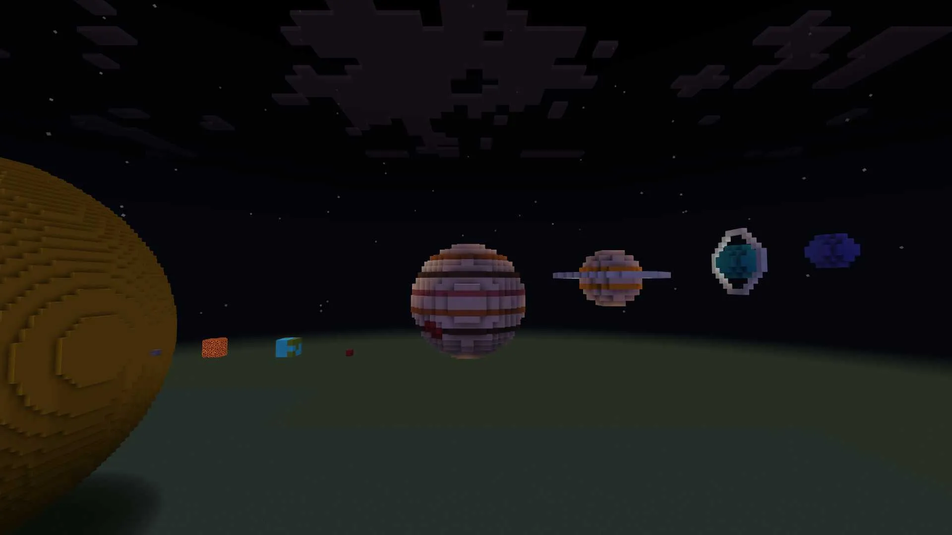 minecraft nasa solar system map screenshot