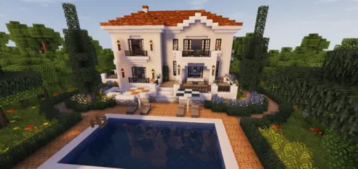 small mediterranean style villa map thumbnail