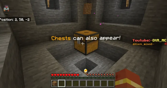 one block in a stone only world map screenshot