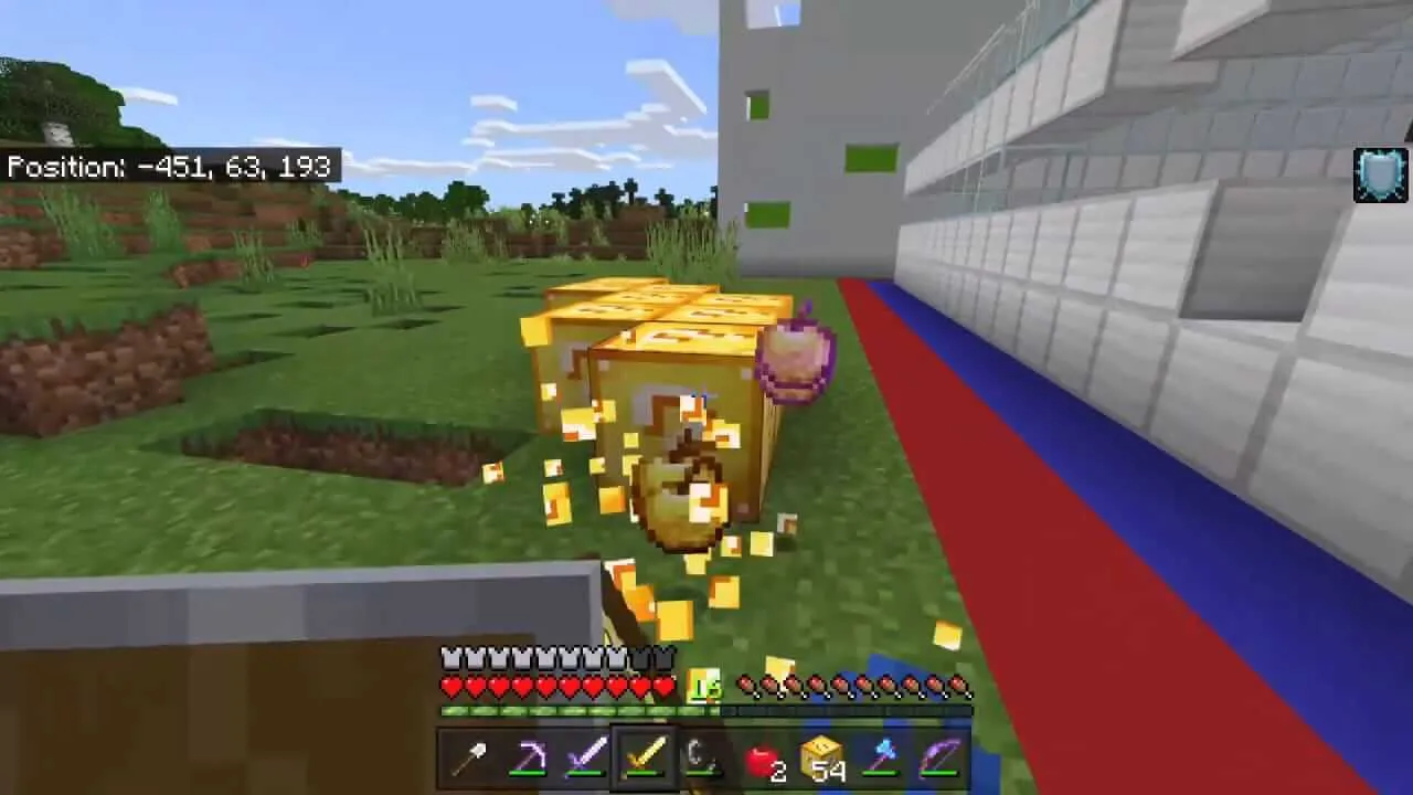 vanilla lucky blocks addon screenshot