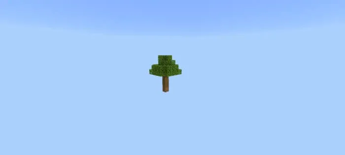 simple modded skyblock map screenshot