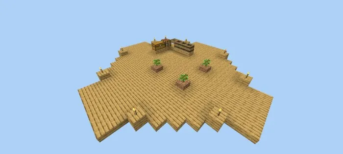 simple modded skyblock map screenshot