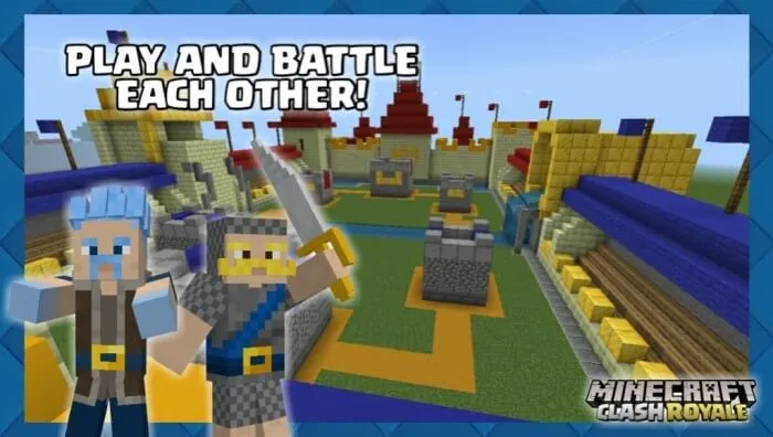minecraft clash royale map addon screenshot