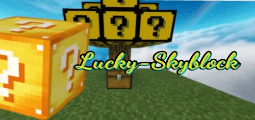 luckyskyblock skyblock with luckyblocks map thumbnail