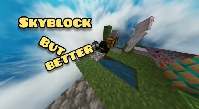 luckyskyblock skyblock with luckyblocks map screenshot