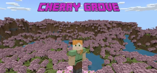 infinite cherry grove single biome map thumbnail