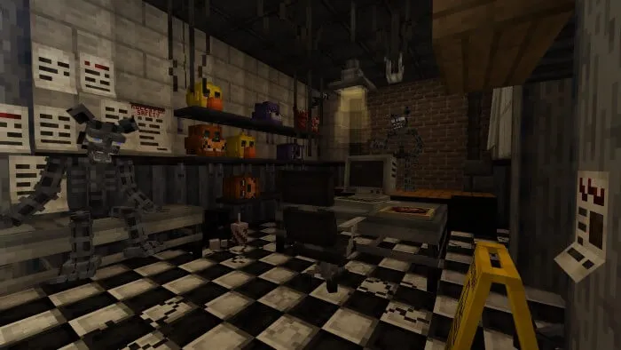 crxzys custom fnaf 1 map screenshot
