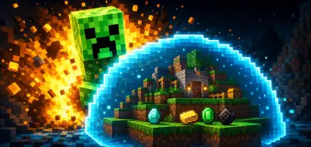 Safe Creeper Explosions | No Block Damage Adoon thumbnail