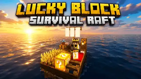 Lucky Block Survival Raft Map thumbnail