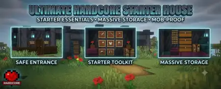 Hardcore Survival Starter House - 2 Map thumbnail