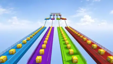 Lucky Block Race (4 Player Supported) Map thumbnail