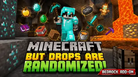 Minecraft But Items Drop Randomize Addon thumbnail