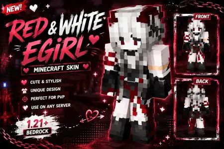 Red & White Egirl Skin thumbnail