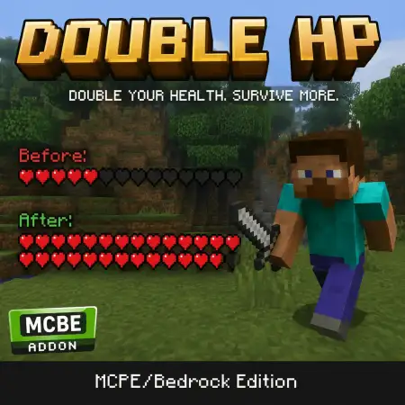 Double HP - Minecraft Health Addon thumbnail