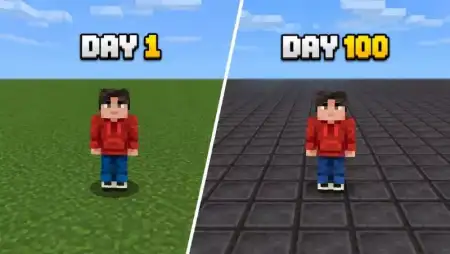 MINECRAFT BUT BLOCK CHANGE EVERY DAY Map thumbnail