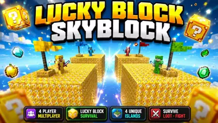 Lucky Block Skyblock Map thumbnail