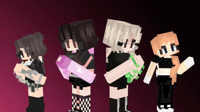 Black Pink Waifu Addon screenshot 2