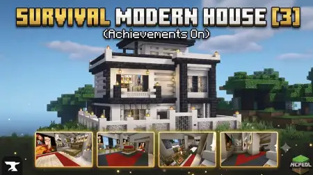 Survival Modern House 3 Map thumbnail