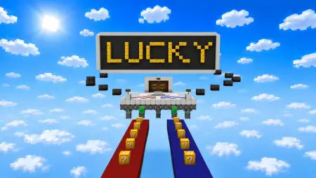 Lucky Block Race Challenge Map | (2 Players) thumbnail