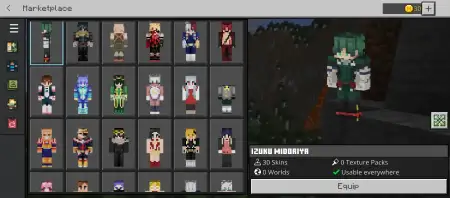 My Hero Academia Skins thumbnail
