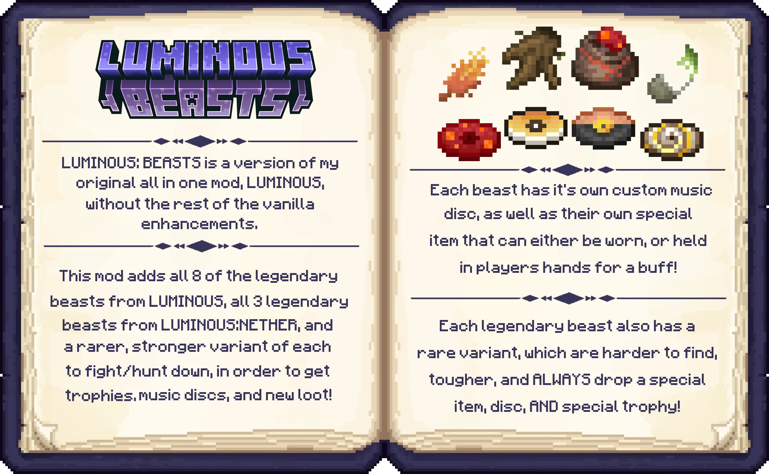 Luminous Beasts Mod Addon screenshot 2