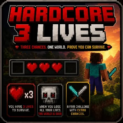 HARDCORE WITH 3 LIVES Addon thumbnail