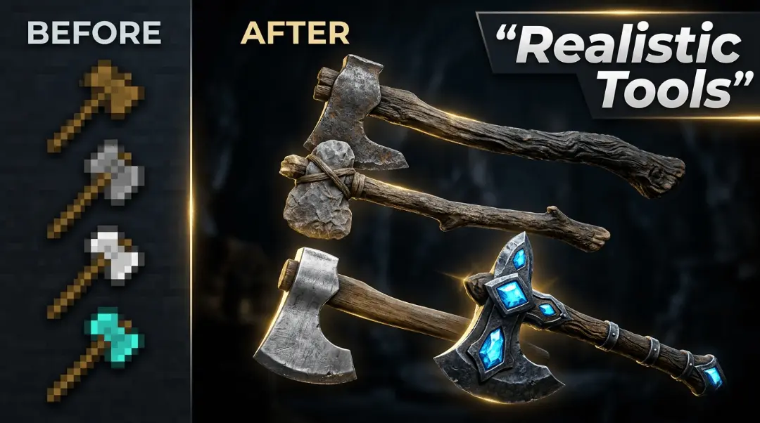 Realistic Tools – Addon / Texture Pack thumbnail