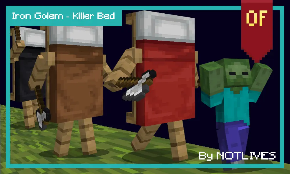 NOTLIVES's Iron Golem - Killer Bed – Addon / Texture Pack screenshot 3