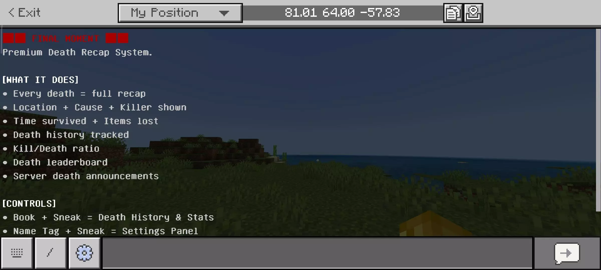 Final Moment - Death Recap Mod / Addon screenshot 3