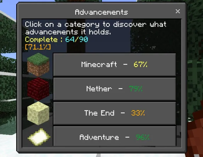 Advancements Addon screenshot 3