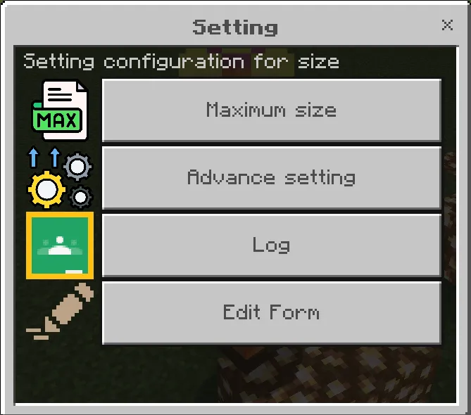 Custom Size Addon screenshot 3