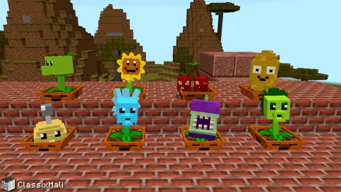 Plants vs Zombies Classic | Minecraft PvZ Addon screenshot 2