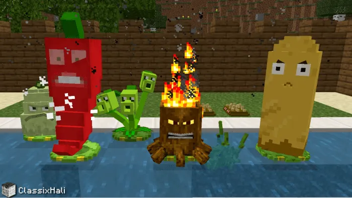 Plants vs Zombies Classic | Minecraft PvZ Addon screenshot 4