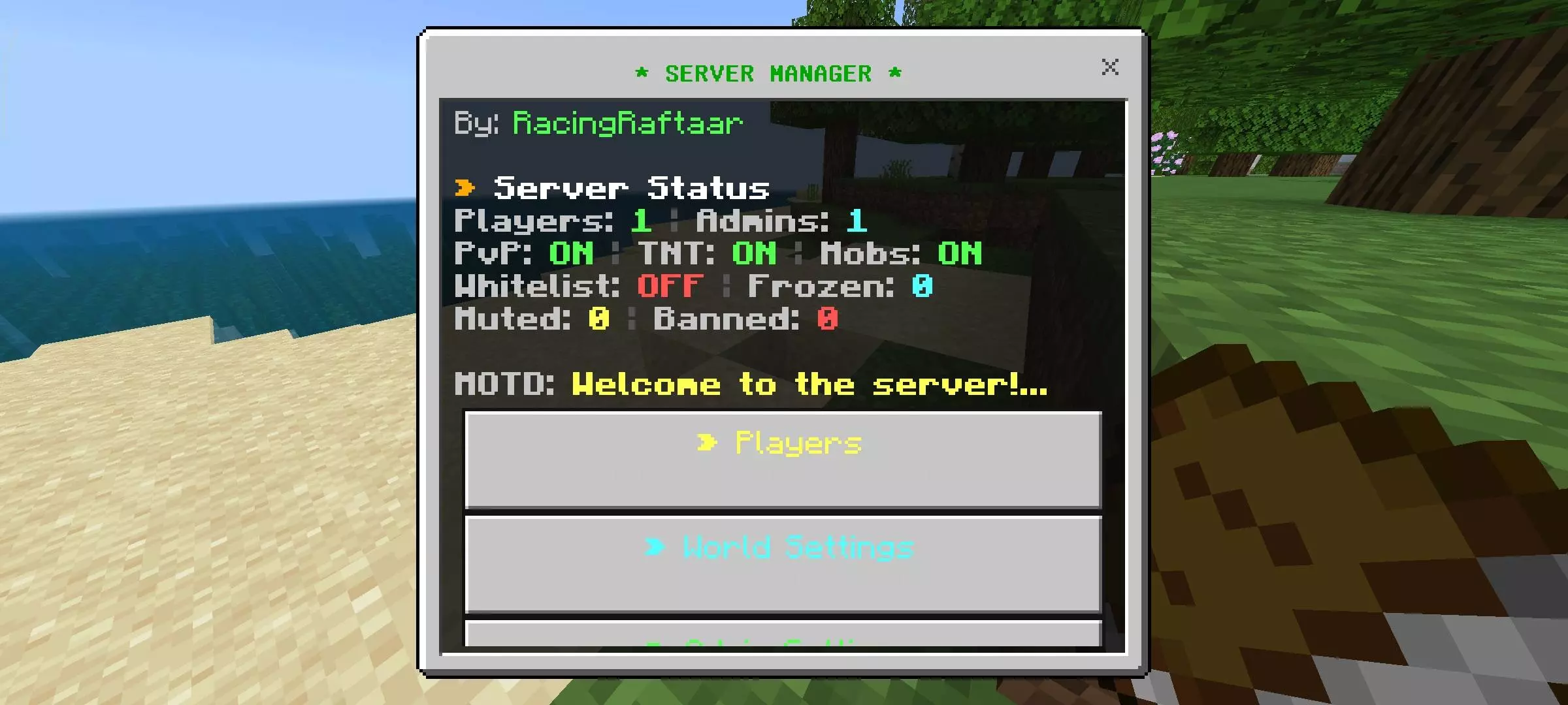 Server Manager Mod / Addon screenshot 3